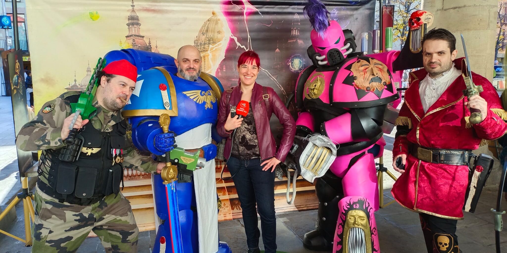 Cosplayers vestits de Warhammer al Granollers Zona Friki