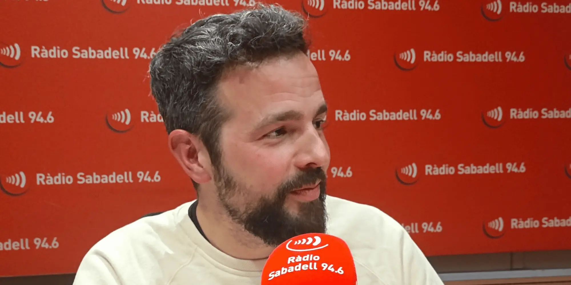 Uri Rubio a l'estudi de Ràdio Sabadell